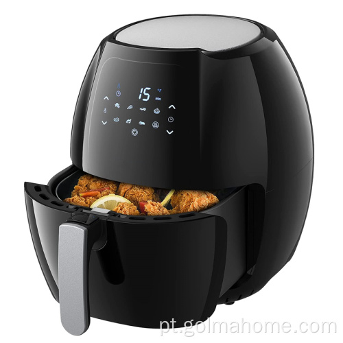 Fritadeira elétrica compacta para cozinha compacta e crocante sabor